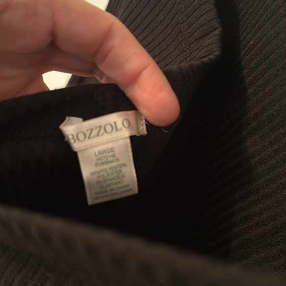 Black Ribbed Dress - Picture 3 of 4